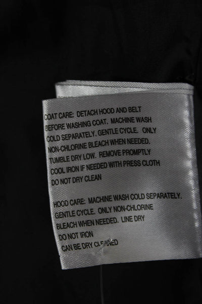 Michael Michael Kors Womens Black Quilted Puffer Jacket Polyester Zip Size L