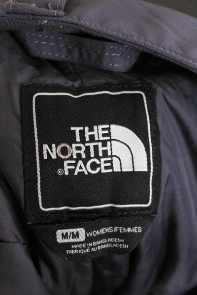 The North Face Womens Zipper Fly Straight Leg Logo Snow Pants Purple Size Medium
