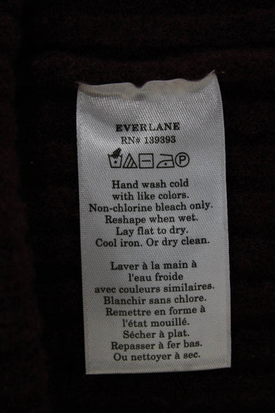 Everlane Women Sweater Dress Red Turtleneck Long Sleeve Wool Blend Size S