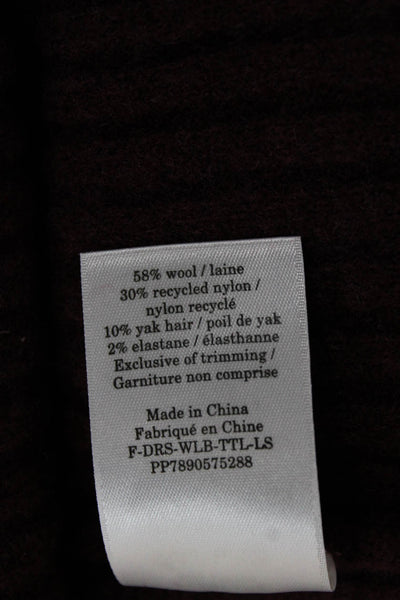 Everlane Women Sweater Dress Red Turtleneck Long Sleeve Wool Blend Size S