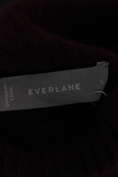 Everlane Women Sweater Dress Red Turtleneck Long Sleeve Wool Blend Size S