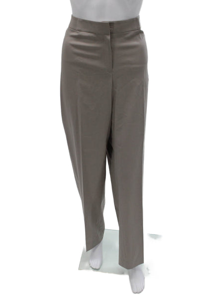 Lafayette 148 New York Womens Gray Wool Dress Pants Inseam 32 Size 14