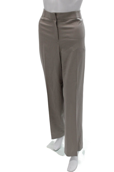 Lafayette 148 New York Womens Gray Wool Dress Pants Inseam 32 Size 14