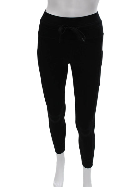 Carbon 38 Womens Jogger Pants Black Nylon Blend Drawstring Size S
