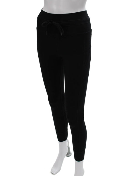 Carbon 38 Womens Jogger Pants Black Nylon Blend Drawstring Size S
