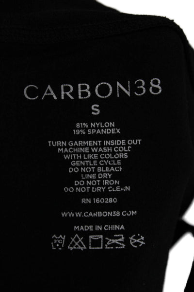 Carbon 38 Womens Jogger Pants Black Nylon Blend Drawstring Size S