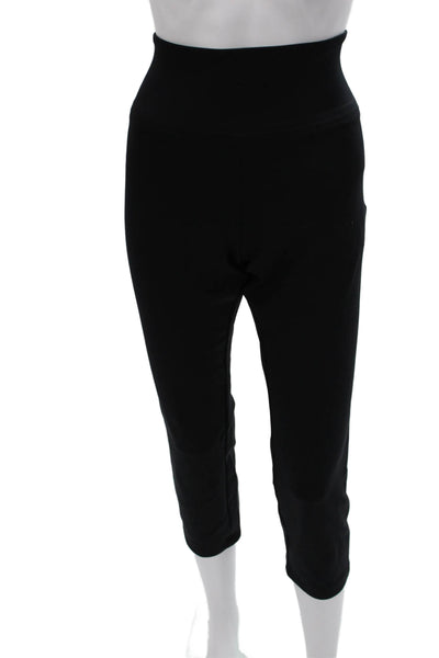 Theory Womens Cropped Black Polyamide Leggings Size L