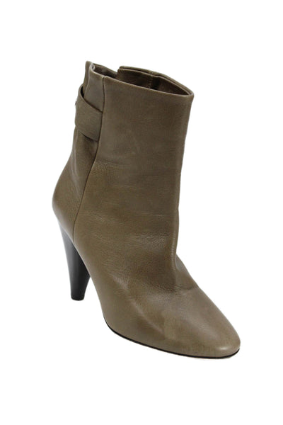 Isabel Marant Womens Leather Ankle Boots Brown Size 38 8