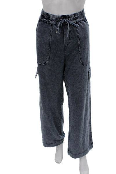 Splendid Womens Cargo Pants Blue Drawstring Size S