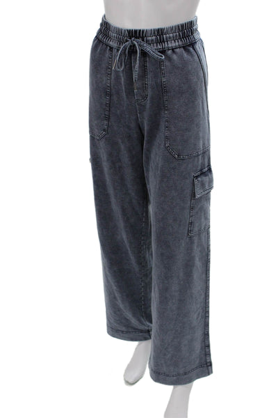 Splendid Womens Cargo Pants Blue Drawstring Size S