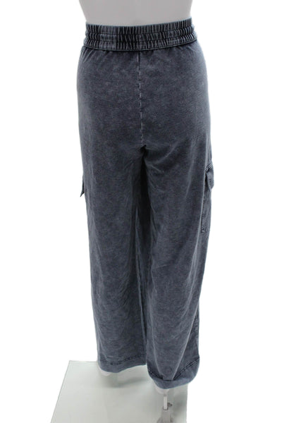 Splendid Womens Cargo Pants Blue Drawstring Size S