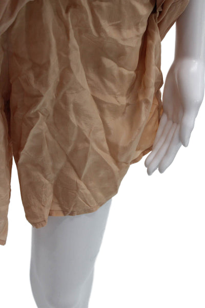 Anthropologie Womens Slip Dress Beige Sweetheart Knee-Length Size 2XS
