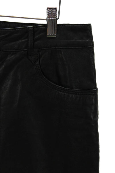 Remain Womens Dress Pants Black Lamb Leather Size 6
