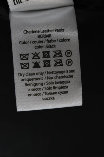 Remain Womens Dress Pants Black Lamb Leather Size 6