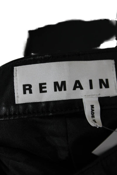 Remain Womens Dress Pants Black Lamb Leather Size 6
