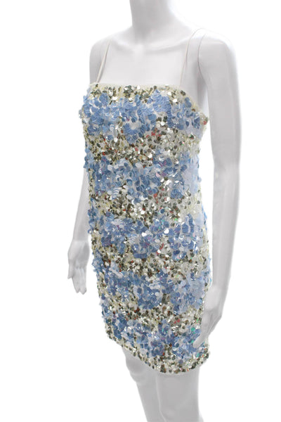 J Crew Women Sleeveless Mini Dress White Square Neck Polyester Size 6