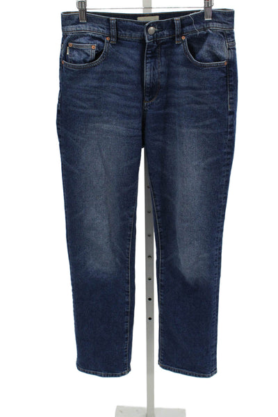 DL1961 Womens Straight Jeans Blue High Rise Cotton Blend Size 28