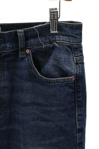 DL1961 Womens Straight Jeans Blue High Rise Cotton Blend Size 28