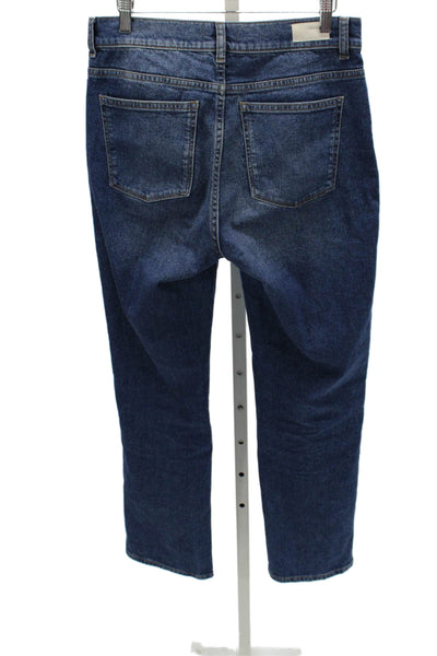 DL1961 Womens Straight Jeans Blue High Rise Cotton Blend Size 28