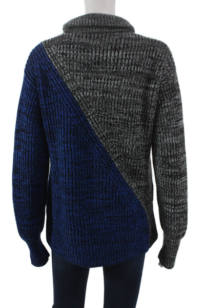 Derek Lam 10 Crosby Women Merino Wool Turtleneck Pullover Gray Size S