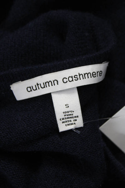 Autumn Cashmere Women Cashmere Striped Boat Neck Pullover 3/4 Sleeve Size S