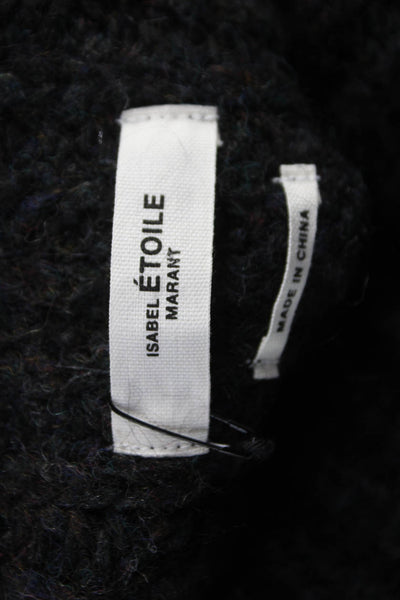 Isabel Marant Etoile Women Cowl Neck Wool Sleeveless Vest Gray Size 38