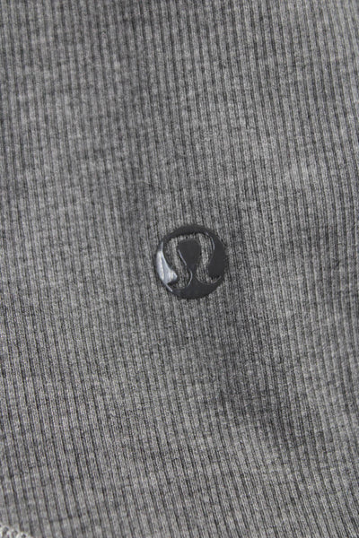 Lululemon Womens Basic Modal V Neck Sleeveless Tank Gray Size 4