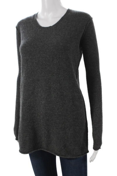 Otte New York Womens Cashmere Tunic Gray Crewneck Long Sleeve Solid Fall Size S