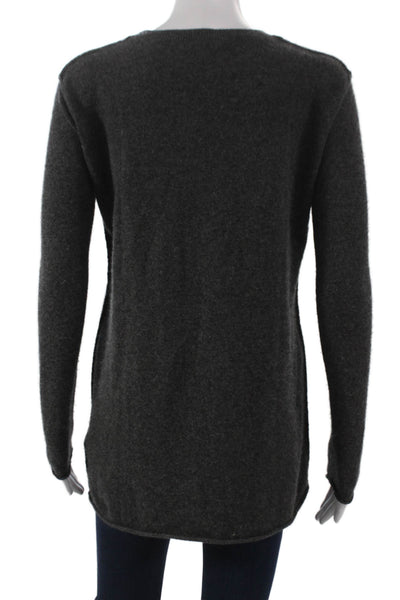 Otte New York Womens Cashmere Tunic Gray Crewneck Long Sleeve Solid Fall Size S