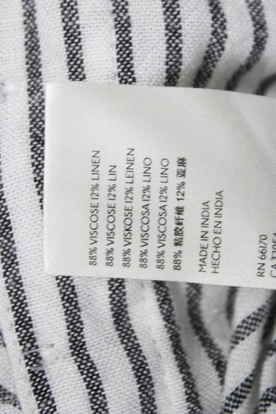 We The Free Womens Tunic Blouse Striped Collared Long Sleeve Multicolor Size S