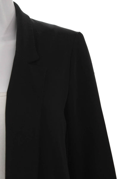 Zara Women Blazer Black 3/4 Sleeve Acetate Size XS