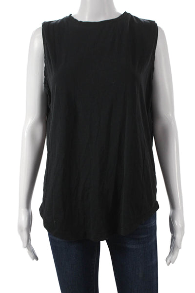 Lululemon Women Basic Tank Black Polyester Round Neck Sleeveless Size 6