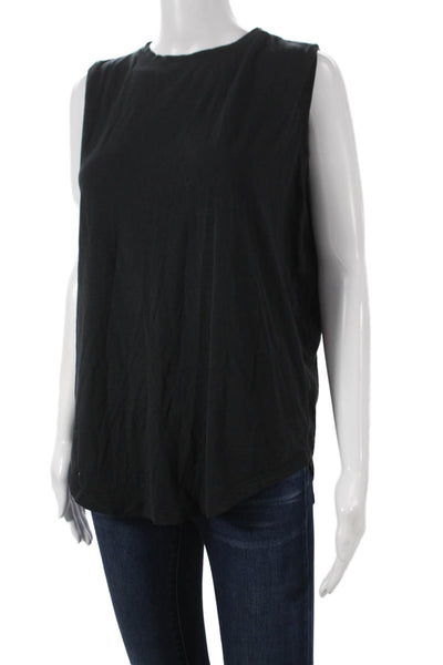 Lululemon Women Basic Tank Black Polyester Round Neck Sleeveless Size 6
