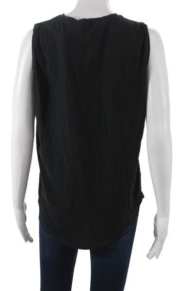 Lululemon Women Basic Tank Black Polyester Round Neck Sleeveless Size 6