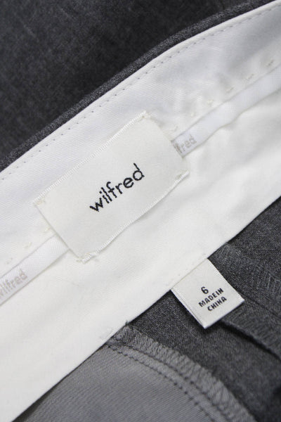 Wilfred Women Culotte Gray Recycled Polyester Zip Size 6