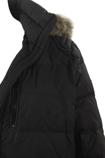 Michael Michael Kors Womens Black Nylon Puffer Coat Zip Size M