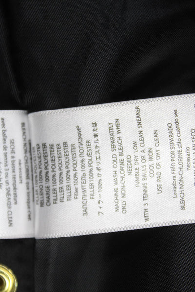 Michael Michael Kors Women Quilted Black Zip Jacket Polyester Size XS