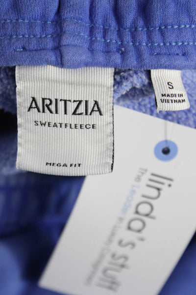 Aritzia Womens Sweatpants Blue Cotton Pull On Solid Size S