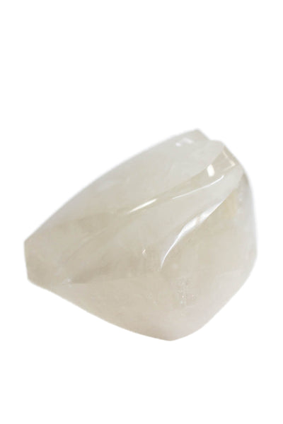 Designer Clear Beige Crystal Decorative Heart 7"x10"