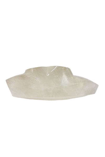Designer Clear Beige Crystal Decorative Heart 7"x10"