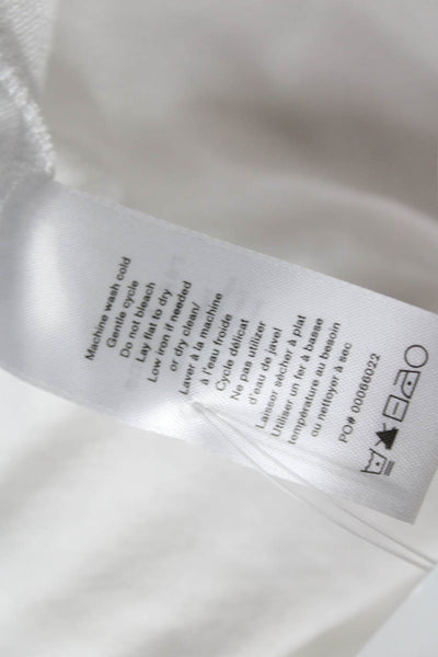 Rag & Bone Womens Rayon Crew Neck Long Sleeve T-Shirt White Size XS