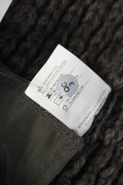 Vince Womens Cardigan Yak Brown Collared Long Sleeve Size S