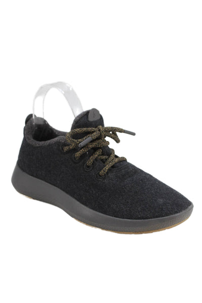 Allbirds Womens Lace Up Wool Runner Sneakers Grey Size 7