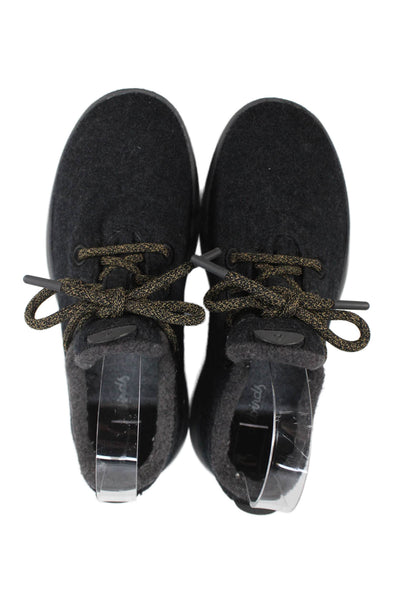 Allbirds Womens Lace Up Wool Runner Sneakers Grey Size 7
