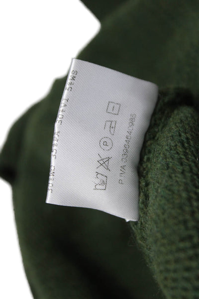 Kut Kut Women Cardigan Sweater Green Wool Round Neck Long Sleeve Size XS