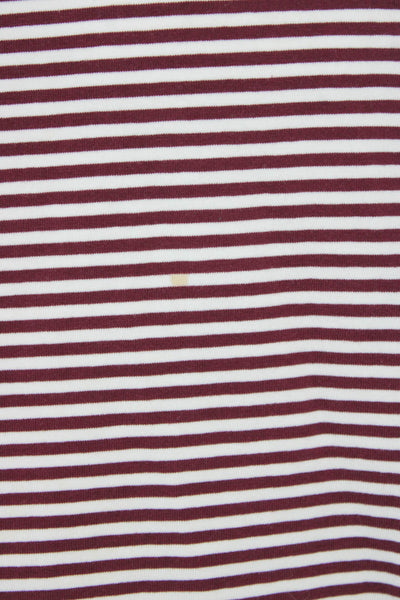 Scotch & Soda Men's Striped Red Cotton Short Sleeve T-Shirt Size L