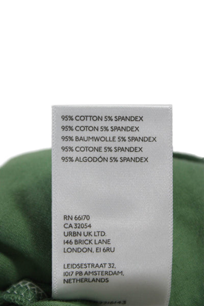 Pilcro Anthropologie Women Cropped Strapless Tank Green Size XS