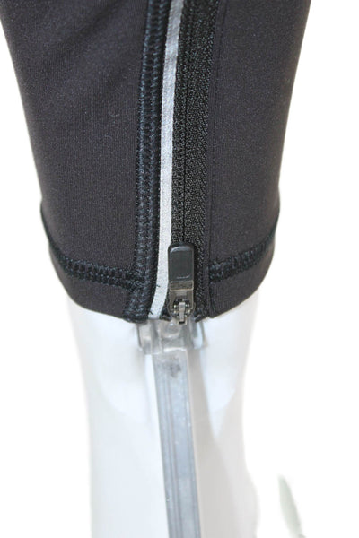 Athleta Women Ankle Leggings Black Polyester Drawstring Size L