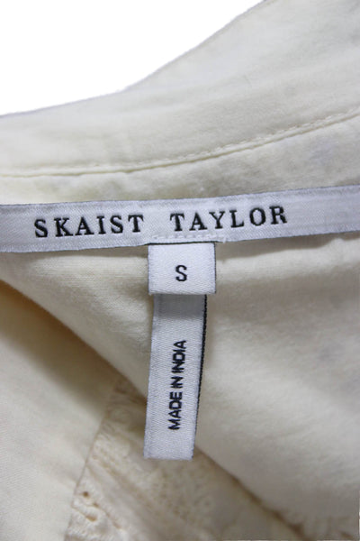 Skaist Taylor Womens Yellow V-Neck Long Sleeve Shift Dress Knee-Length Size S