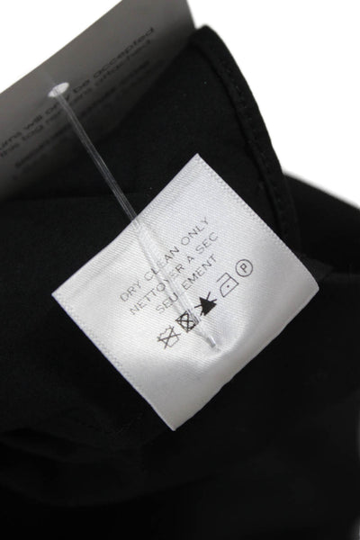 Charlotte Brody Womens ALine Dress Black HighNeck Waist Short Sleeve Size XS
